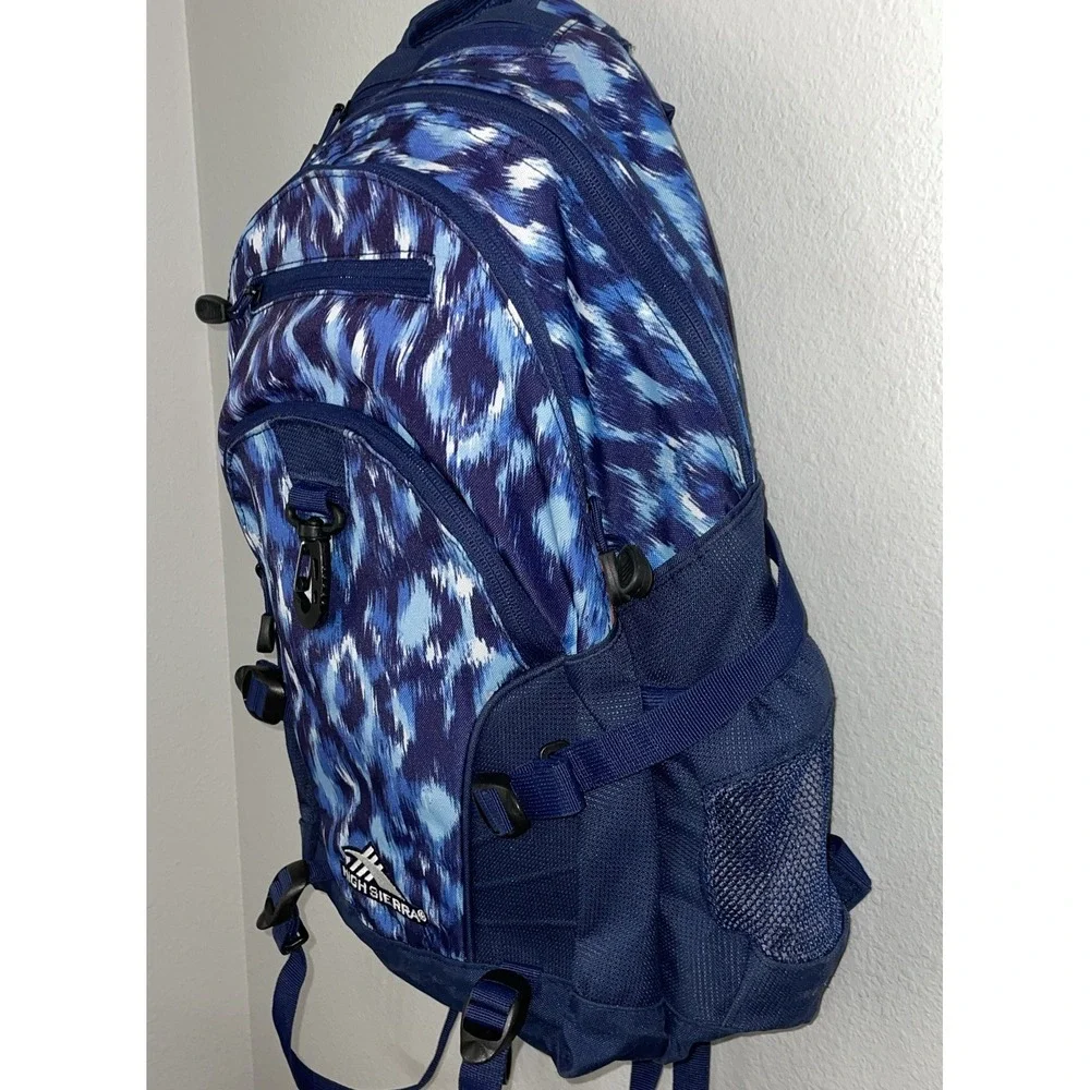 High Sierra Backpack Suspension Strap System Blue‎ School Camping Hiking